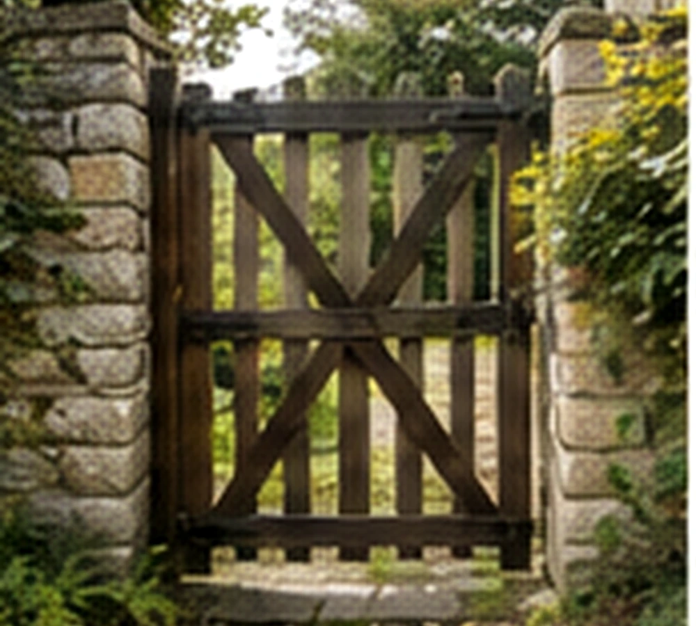 Side gate providing easy access to a garden